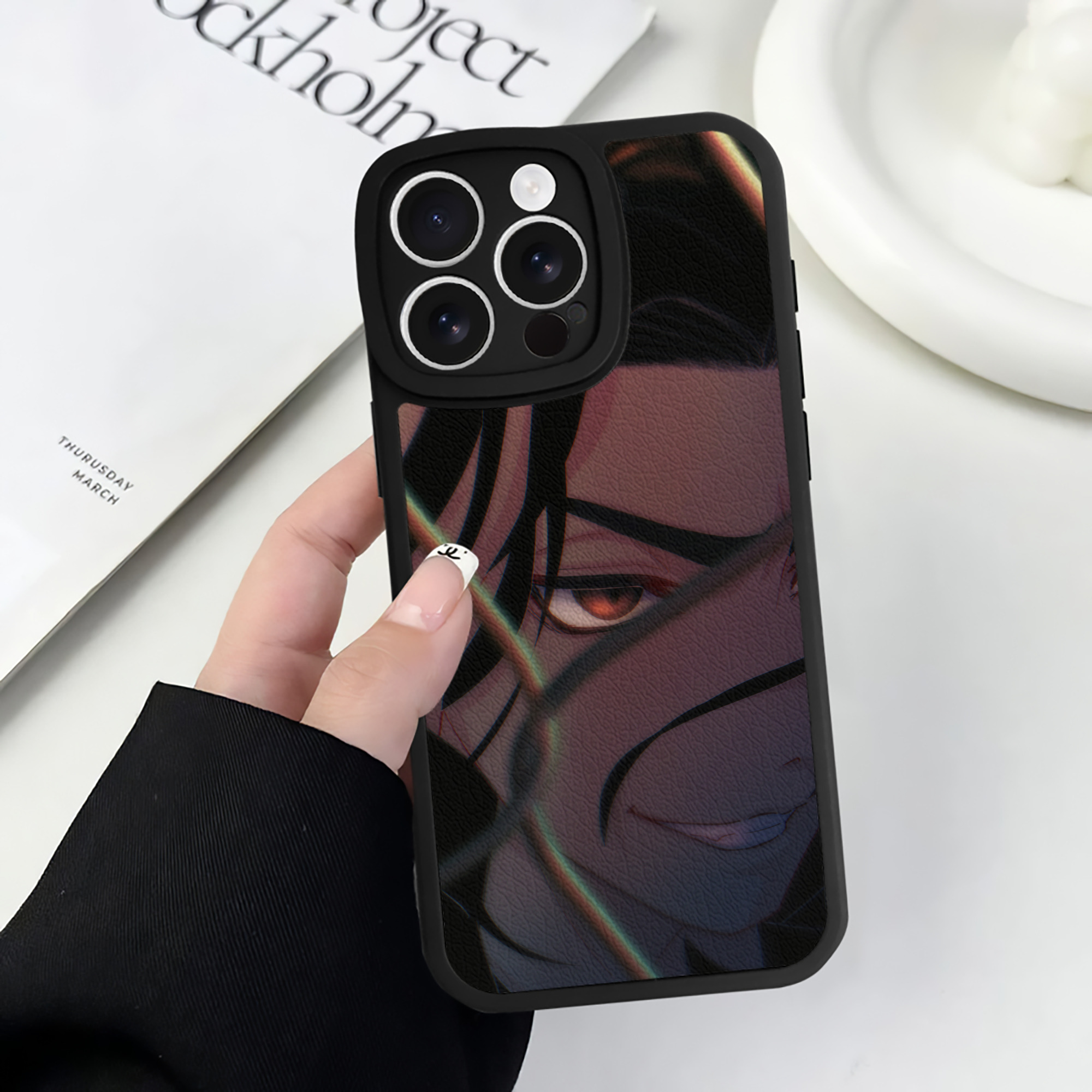 （画像用） 東京リベンジャーズ Tokyo Revengers 【iPhone 16シリーズ対応】シリコンスマホケース（レザー調） 材質：シリコン